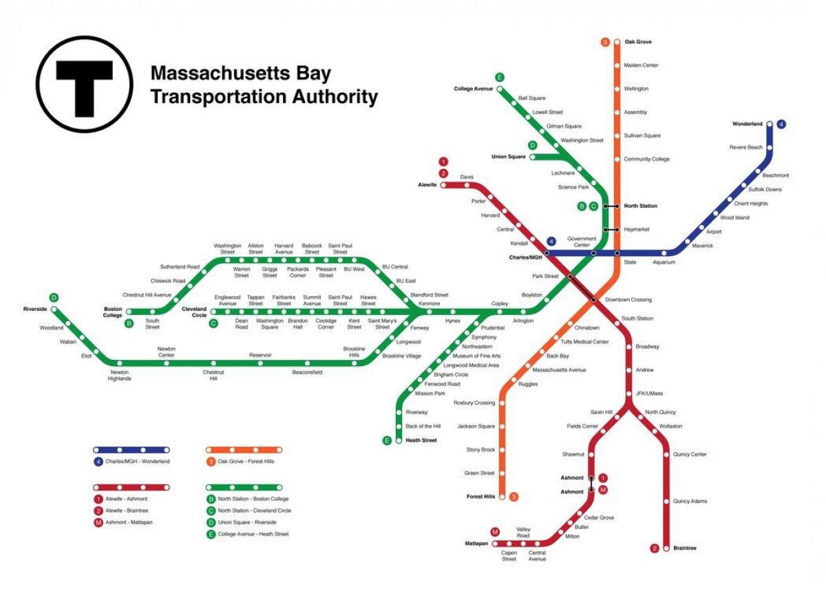 subway Boston ramani